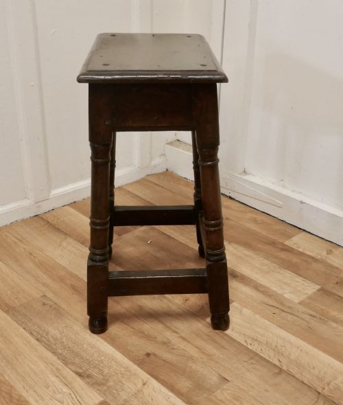 fig 2. Georgian Oak Joint Stool