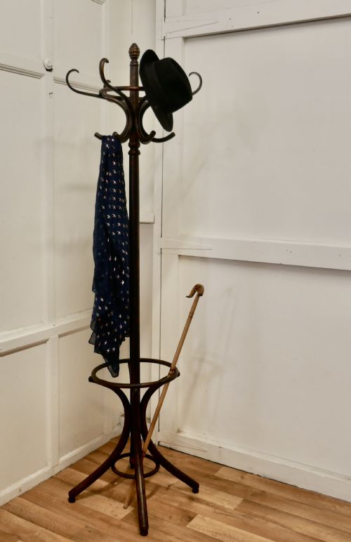 fig 1. European Dark Beech Bentwood Hall Stand by, Drevounia