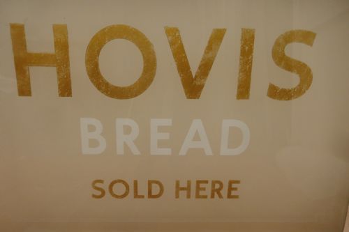fig 1. HOVIS, Etched Glass Bakery Advertising Window Sign
