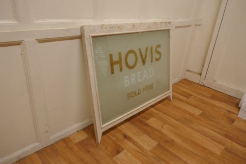 fig 2. HOVIS, Etched Glass Bakery Advertising Window Sign