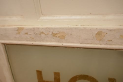 fig 3. HOVIS, Etched Glass Bakery Advertising Window Sign