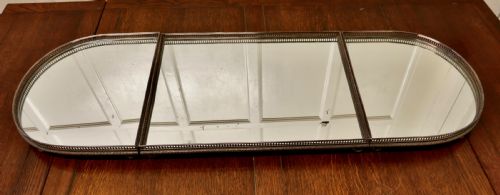 Art Deco Plateau De Buffet, French Mirrored Silver Sideboard Trays
