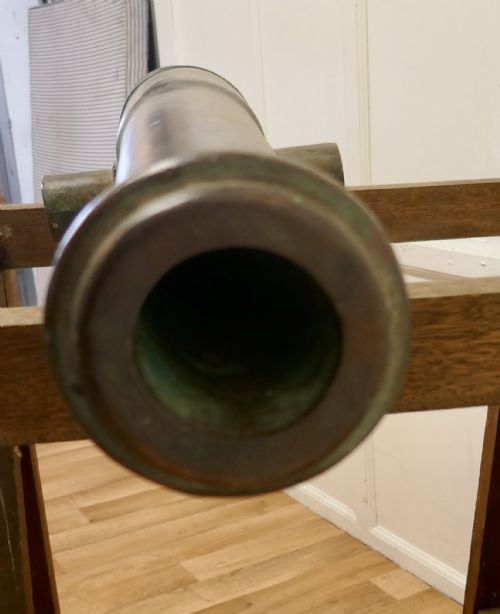 19TH CENTURY BRONZE CANNON - ADDITIONAL PHOTO 2