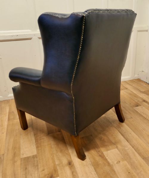 fig 4. Wing Back Leather Chesterfield Library Chair