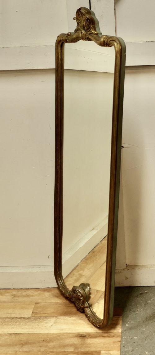 fig 1. Long French 19th Century Louis Philippe Wall Mirror