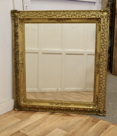 Lovely Square Gilt Rococo Wall Mirror