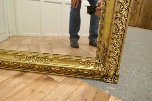 fig 3. Lovely Square Gilt Rococo Wall Mirror