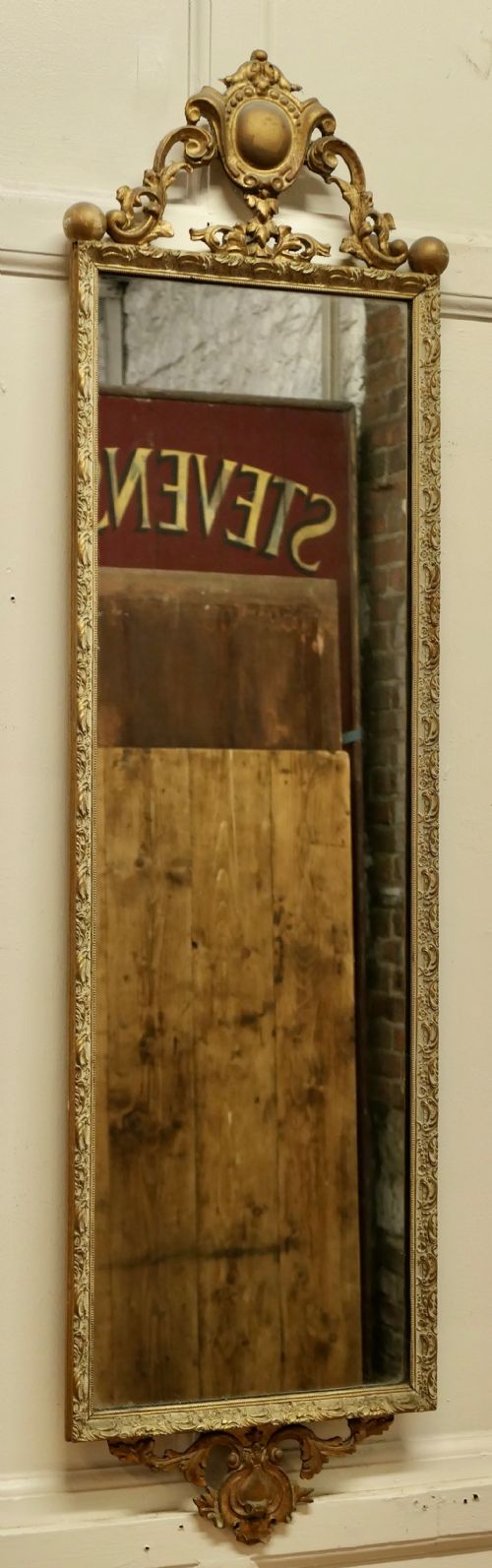fig 1. Long Gilt Wall Mirror