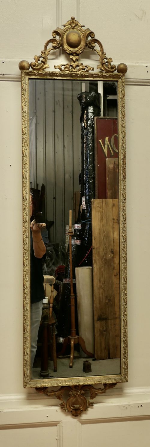 fig 2. Long Gilt Wall Mirror