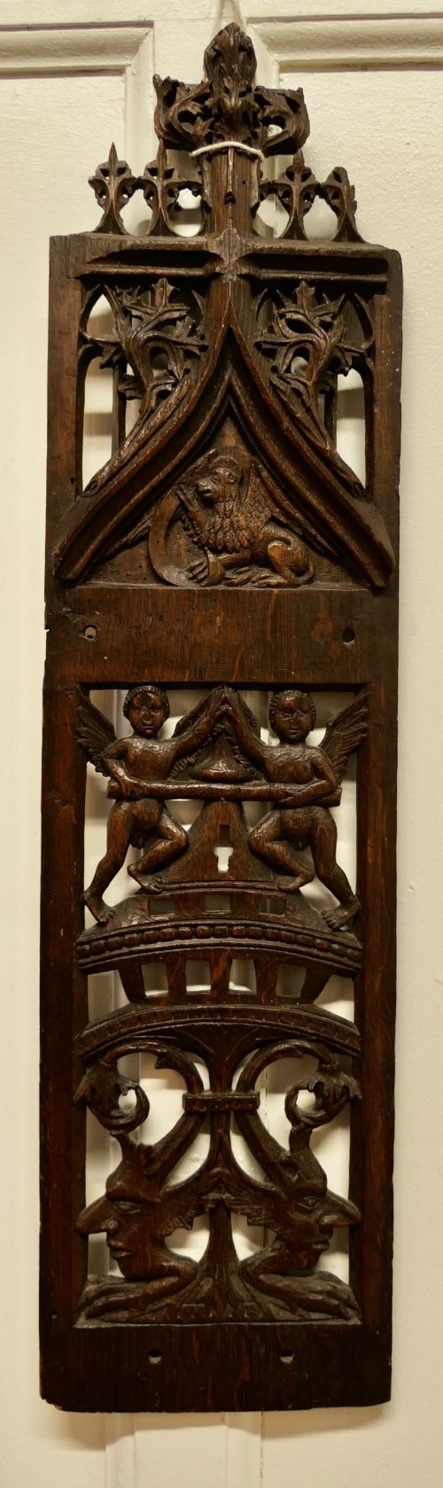 16th Century Carved Oak Escutcheon