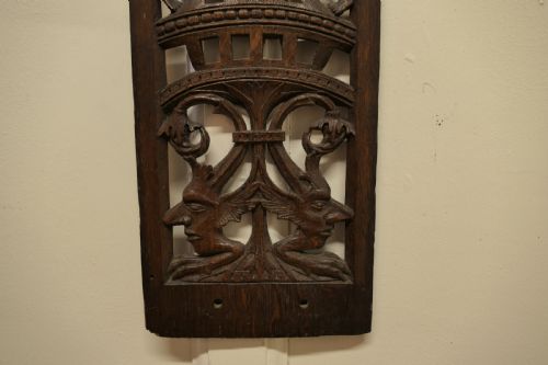 fig 1. 16th Century Carved Oak Escutcheon