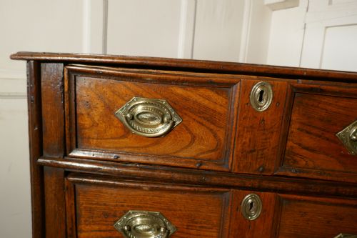 fig 2. 18th Century Small Elm Country Chest of Drawers