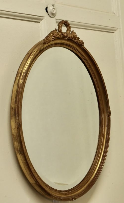 fig 3. French Giltwood Oval Wall Mirror