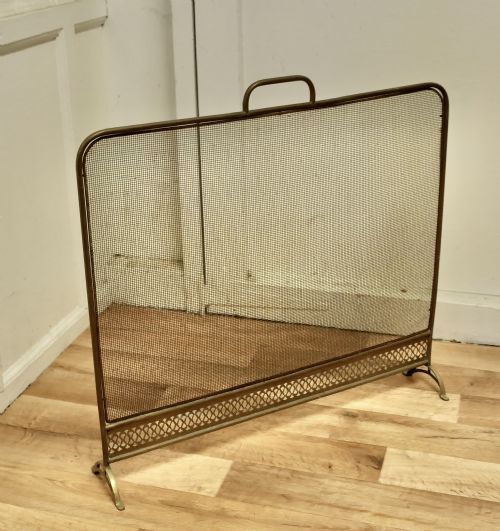 fig 1. Large Brass Spark Screen Fire Guard