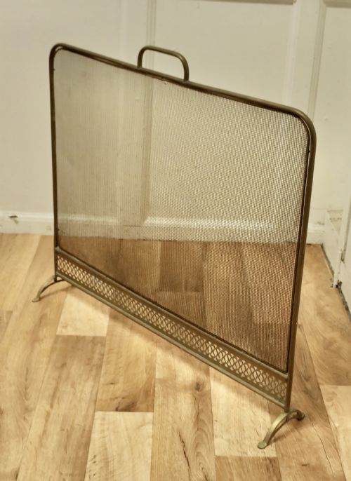 fig 2. Large Brass Spark Screen Fire Guard