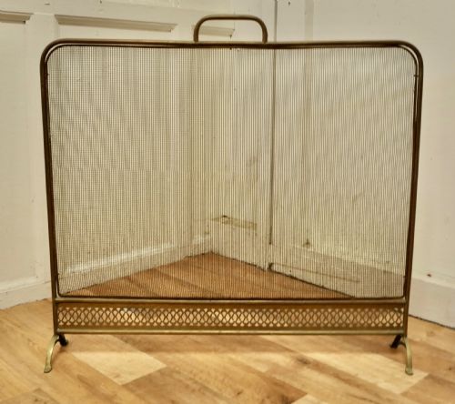 fig 3. Large Brass Spark Screen Fire Guard