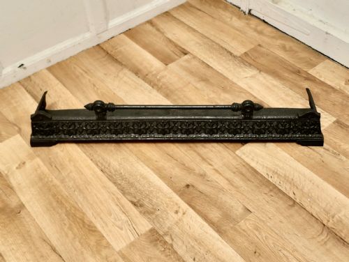 fig 1. Victorian Cast Iron Fender or Dog Grate