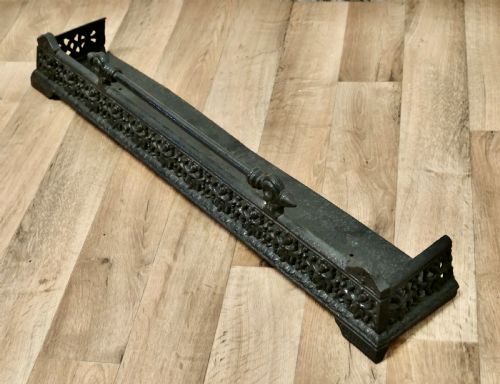 fig 2. Victorian Cast Iron Fender or Dog Grate