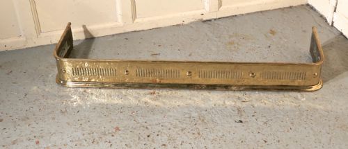 fig 3. Long Victorian Pierced Brass Fender