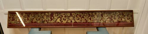 Very Large Hand Embroidered Fringed Pelmet