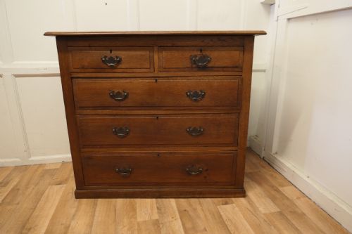 Arts and Crafts Golden Oak Chest of Drawers