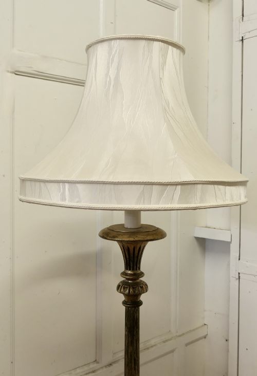 fig 1. Elegant Carved Giltwood Baroque Style Floor Lamp