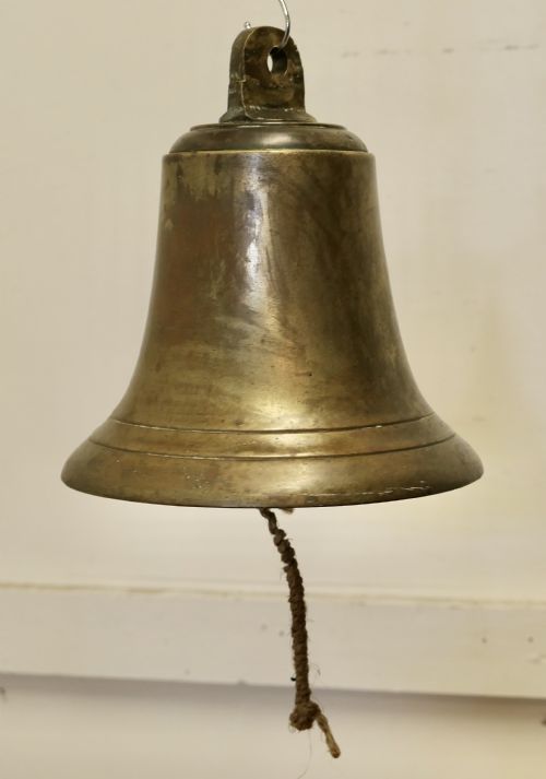 Large Antique Bronze Ships Bell