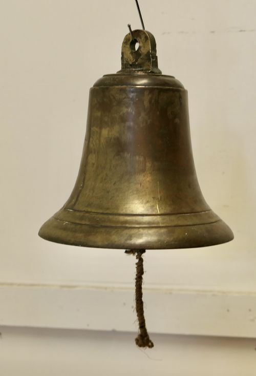 fig 1. Large Antique Bronze Ships Bell 