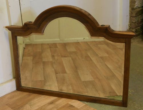 fig 1. Arts and Crafts Golden Oak Wall Mirror