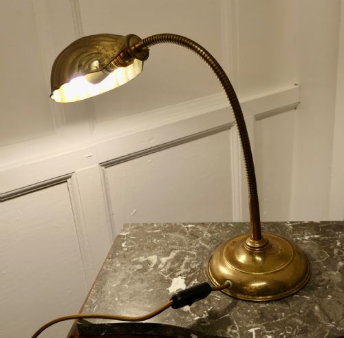 fig 1. A Traditional Brass Banker’s Desk Lamp