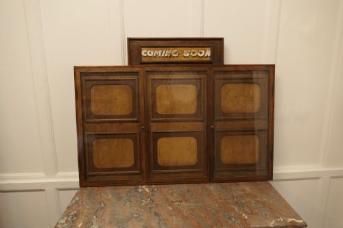 Art Deco Cinema Notice Board, Odeon Advertising