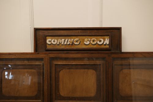 fig 1. Art Deco Cinema Notice Board, Odeon Advertising 