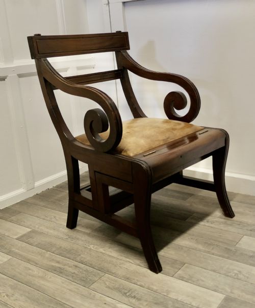 Large Metamorphic Library Chair or Library Steps