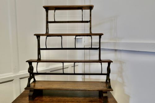 fig 2. Very Rare 19th Century 3 Tier Shop Paper Roll Cutter