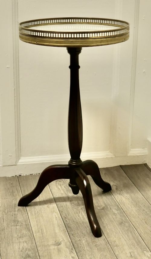 fig 1. Petite French Marble Wine Table