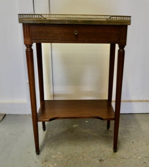 French 19th Century Side Table  Bedside Cabinet