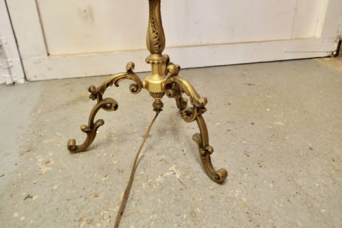 fig 1. French Arts and Crafts Brass Floor Lamp Standard Lamp