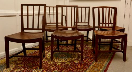 Near Set of 6 Georgian Style Country Chairs,