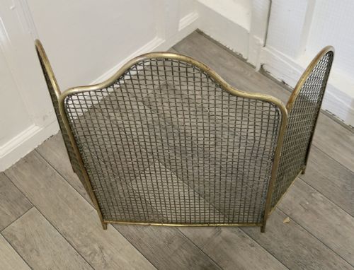 fig 1. 19th Century Folding Brass Fire Guard