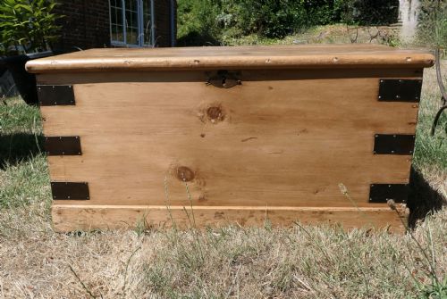 Victorian Pine Blanket Box,