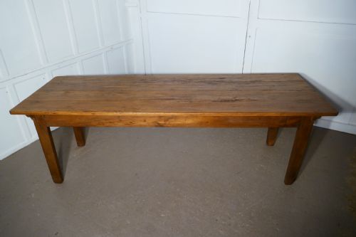 fig 1. A Large French Rustic Pine Table