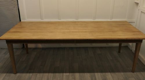 A Very Large Farmhouse Fruitwood Dining Table