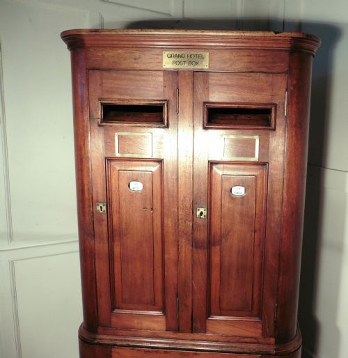 fig 2. A Large Victorian Hotel Post Box, Country House Letter Box.