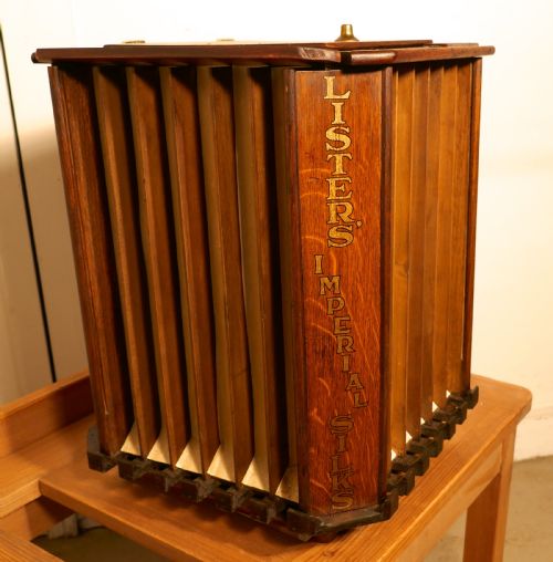 Revolving Lister Imperial Silks Haberdashers Cabinet