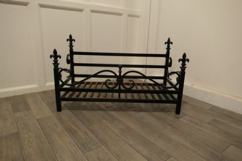 Large Inglenook Free Standing Fire Basket, Iron Fire Grate