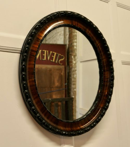 Edwardian Scumble Finish Oval Mirror