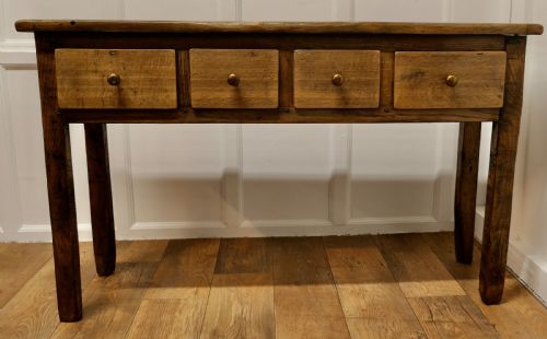 A Long Blonde Oak Hall Table