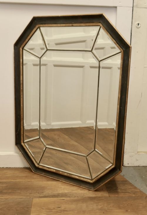 Large French Octagonal Cushion Mirror