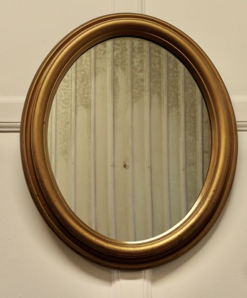 Italian Gilt Oval Mirror