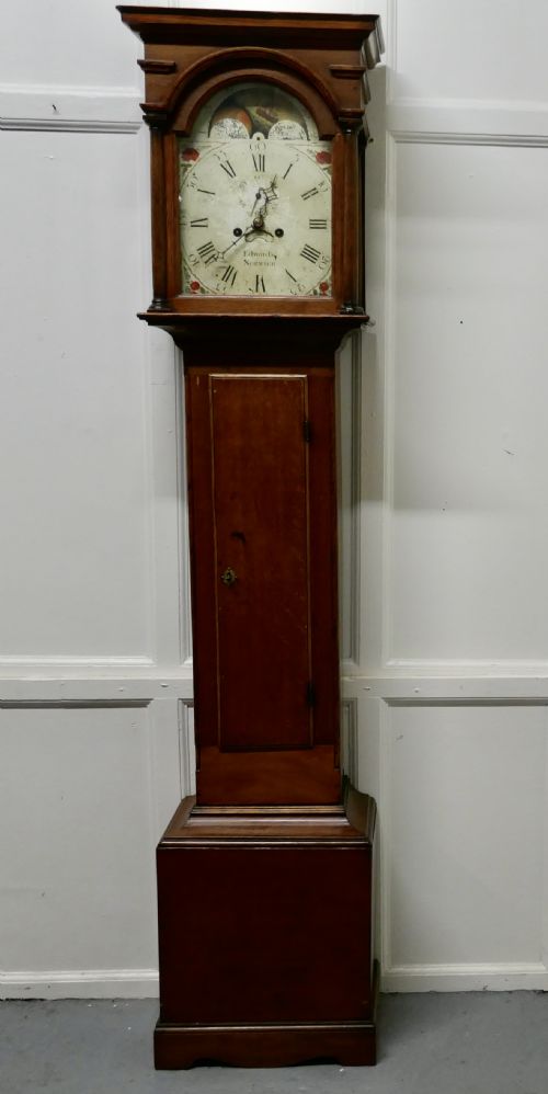 George III Country Oak Long Case Clock by John Edwards of Norwich